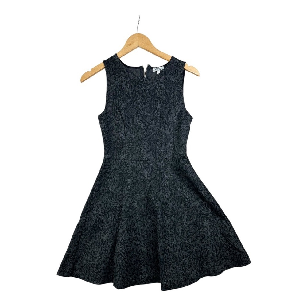 Joie Fit&Flare Animal Print Sleeveless Dress size Small Grey